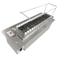 食之秀11串S管电烤机 烧烤店商用自动旋转烧烤机 多功能自动电烧烤机