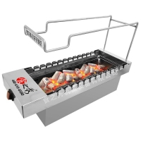 食之秀新款13串木炭自动烧烤机 商用全自动旋转烧烤机 木炭自动烤串机